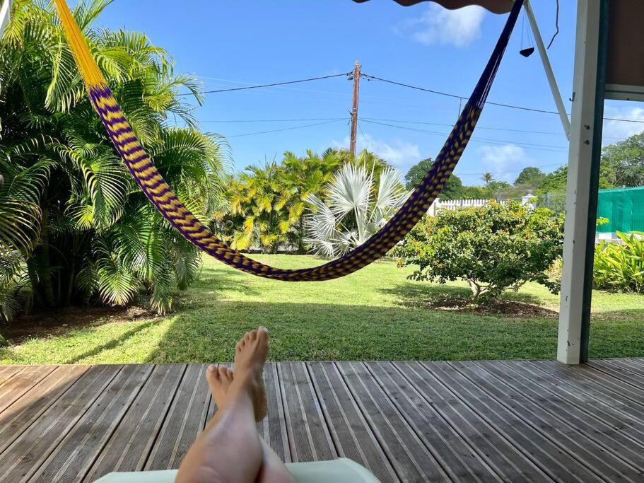 Bungalow Cosy Dans Jardin Tropical Saint-Francois  Exterior photo